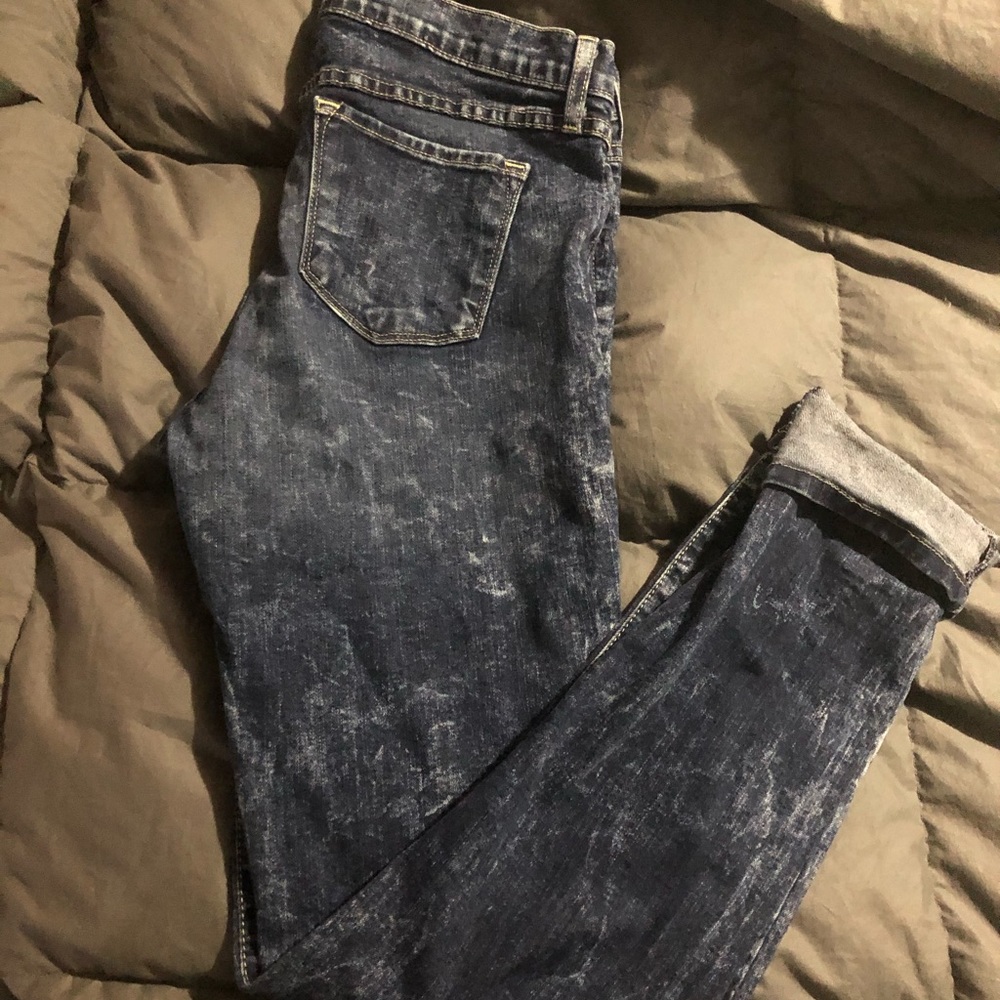 Acid wash Flying monkey skinny jeans